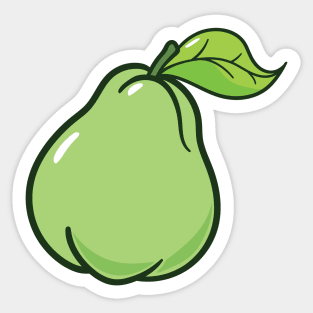 cute pear Sticker